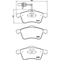 Hella Pagid Brake Pad Set T1196