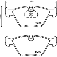 Hella Pagid Brake Pad Set T1202