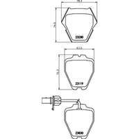 Hella Pagid Brake Pad Set T1205