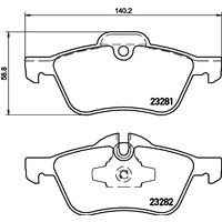 Hella Pagid Brake Pad Set T1220