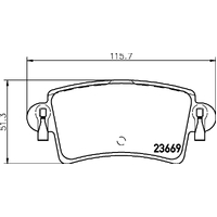 Hella Pagid Brake Pad Set T1246
