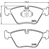 Hella Pagid Brake Pad Set T1272