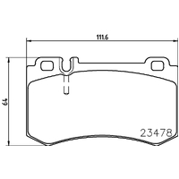 Hella Pagid Brake Pad Set T1339