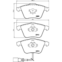 Hella Pagid Brake Pad Set T1350