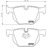 Hella Pagid Brake Pad Set T1366
