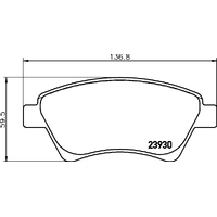Hella Pagid Brake Pad Set T1373