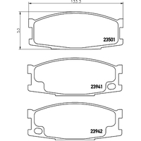 Hella Pagid Brake Pad Set T1375