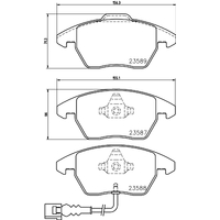 Hella Pagid Brake Pad Set T1376