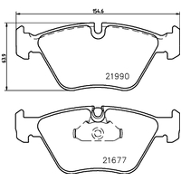 Hella Pagid Brake Pad Set T1387