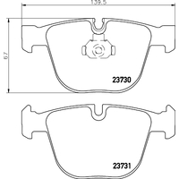 Hella Pagid Brake Pad Set T1389