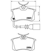 Hella Pagid Brake Pad Set T1392