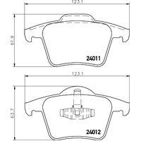 Hella Pagid Brake Pad Set T1394