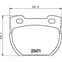 Hella Pagid Brake Pad Set T1406