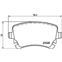 Hella Pagid Brake Pad Set T1410