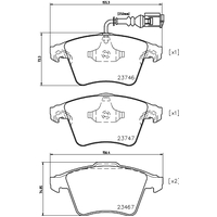 Hella Pagid Brake Pad Set T1432