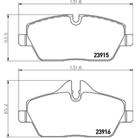 Hella Pagid Brake Pad Set T1444