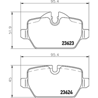 Hella Pagid Brake Pad Set T1445