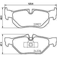Hella Pagid Brake Pad Set T1447