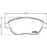 Hella Pagid Brake Pad Set T1449