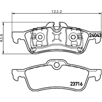 Hella Pagid Brake Pad Set T1450