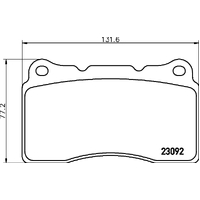 Hella Pagid Brake Pad Set T1456
