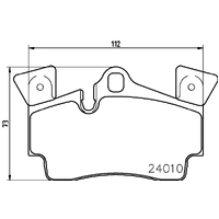 Hella Pagid Brake Pad Set T1460