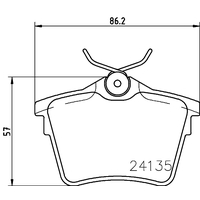 Hella Pagid Brake Pad Set T1463