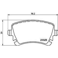 Hella Pagid Brake Pad Set T1469
