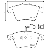 Hella Pagid Brake Pad Set T1478
