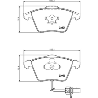 Hella Pagid Brake Pad Set T1487