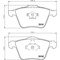 Hella Pagid Brake Pad Set T1488