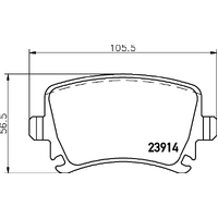 Hella Pagid Brake Pad Set T1492