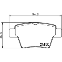 Hella Pagid Brake Pad Set T1496