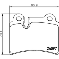 Hella Pagid Brake Pad Set T1500