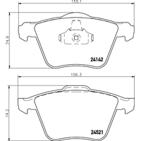 Hella Pagid Brake Pad Set T1664