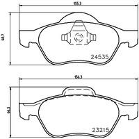 Hella Pagid Brake Pad Set T1693