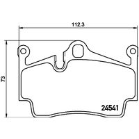 Hella Pagid Brake Pad Set T1698