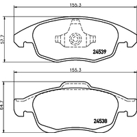 Hella Pagid Brake Pad Set T1701