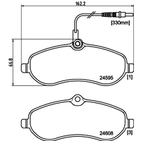 Hella Pagid Brake Pad Set T1708