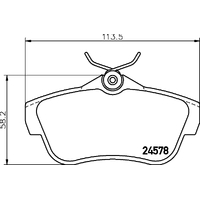 Hella Pagid Brake Pad Set T1710