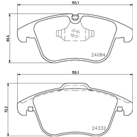 Hella Pagid Brake Pad Set T1746