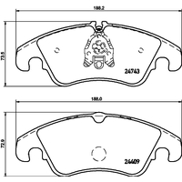 Hella Pagid Brake Pad Set T1748