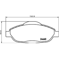 Hella Pagid Brake Pad Set T1766