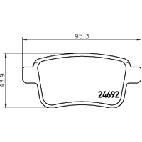 Hella Pagid Brake Pad Set T1774