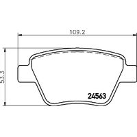 Hella Pagid Brake Pad Set T1782