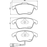 Hella Pagid Brake Pad Set T1783