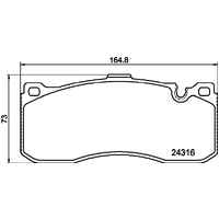 Hella Pagid Brake Pad Set T1784