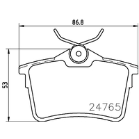 Hella Pagid Brake Pad Set T1788