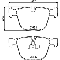 Hella Pagid Brake Pad Set T1797