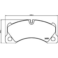 Hella Pagid Brake Pad Set T1798